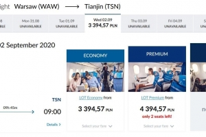 波兰航空复航中国：华沙往返天津航班 LO93/LO94,附波兰最新入境政策